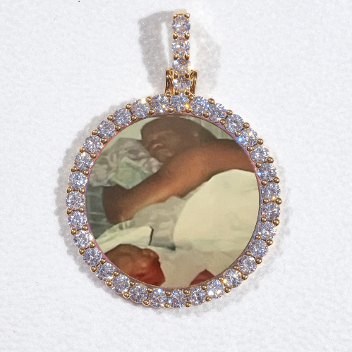 3D CIRCLE CUSTOM PICTURE PENDANT SMALL SIZE