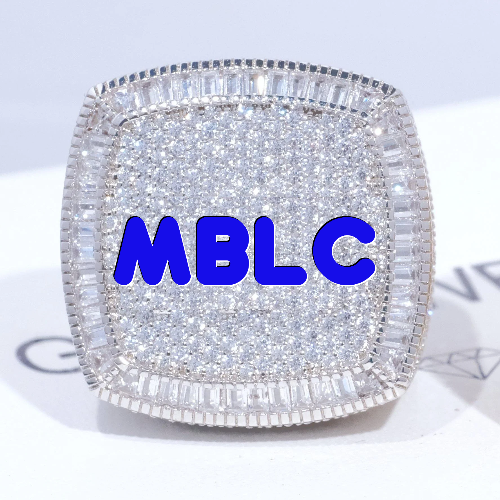 CUSTOM LETTER 3D ICED RING