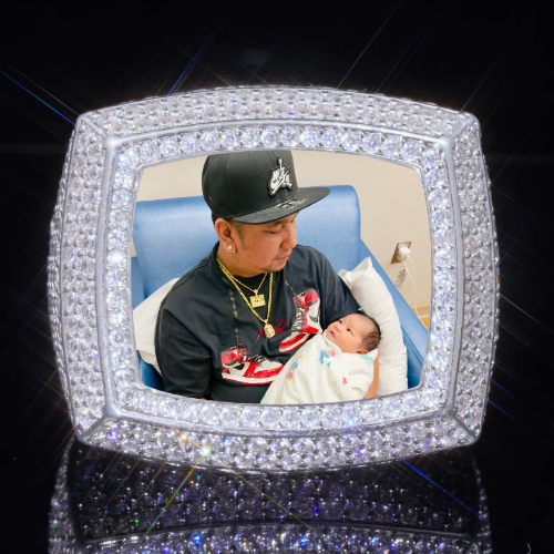 3D CUSTOM PICTURE ICED RING