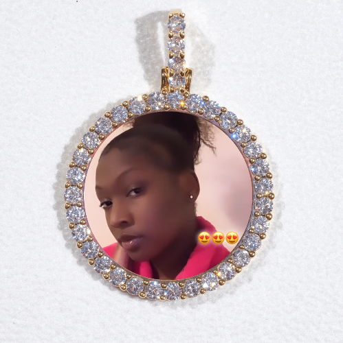 3D CIRCLE CUSTOM PICTURE PENDANT SMALL SIZE