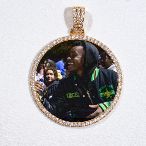MEDIUM 3D CIRCLE CUSTOM PICTURE PENDANT