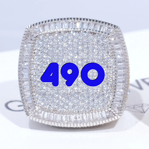 CUSTOM LETTER 3D ICED RING