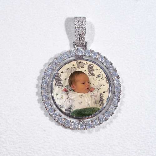 3D Spinning 2-Faced Custom Picture Pendant