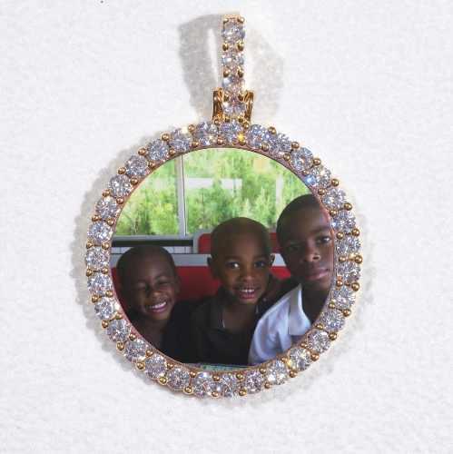 3D CIRCLE CUSTOM PICTURE PENDANT SMALL SIZE
