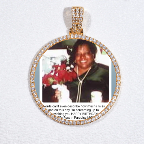 MEDIUM 3D CIRCLE CUSTOM PICTURE PENDANT