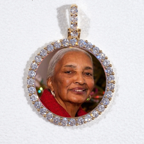 3D CIRCLE CUSTOM PICTURE PENDANT SMALL SIZE
