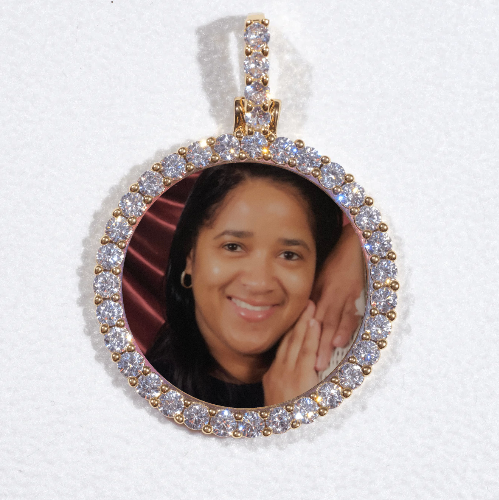 3D CIRCLE CUSTOM PICTURE PENDANT SMALL SIZE