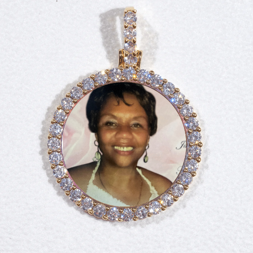 3D CIRCLE CUSTOM PICTURE PENDANT SMALL SIZE