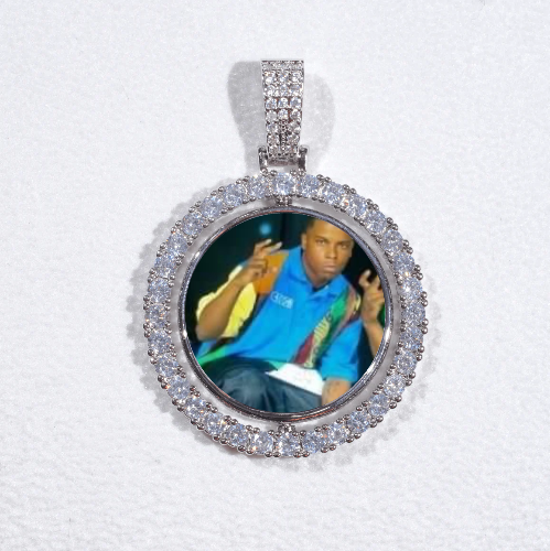 3D Spinning 2-Faced Custom Picture Pendant