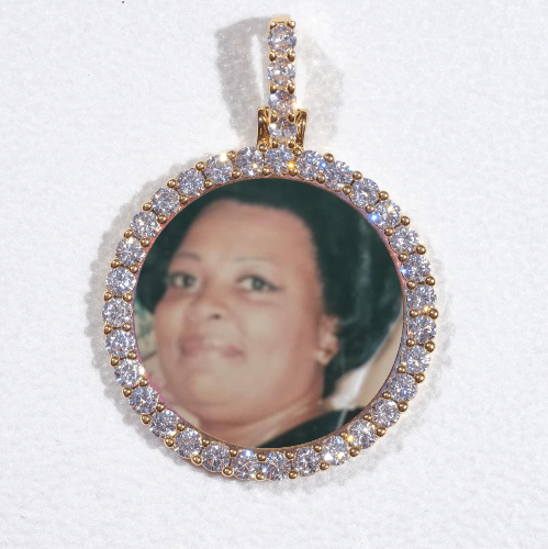 3D CIRCLE CUSTOM PICTURE PENDANT SMALL SIZE