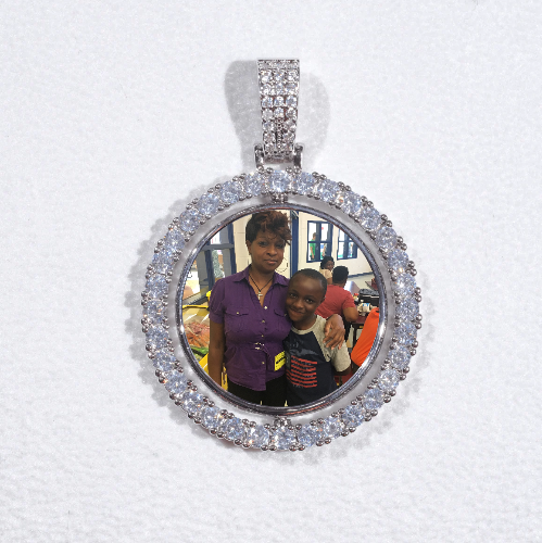 3D Spinning 2-Faced Custom Picture Pendant