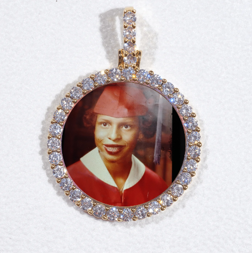 3D CIRCLE CUSTOM PICTURE PENDANT SMALL SIZE