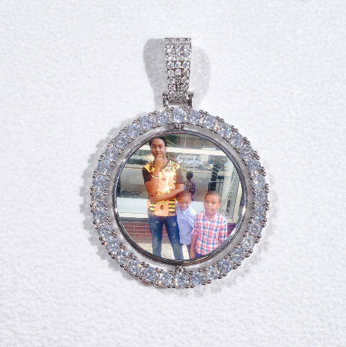 3D Spinning 2-Faced Custom Picture Pendant