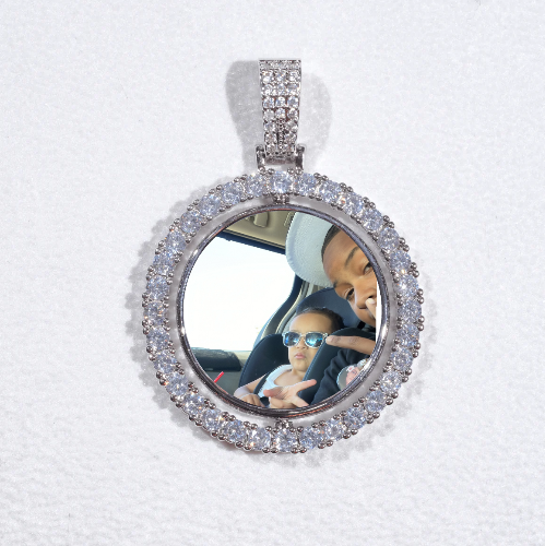 3D Spinning 2-Faced Custom Picture Pendant