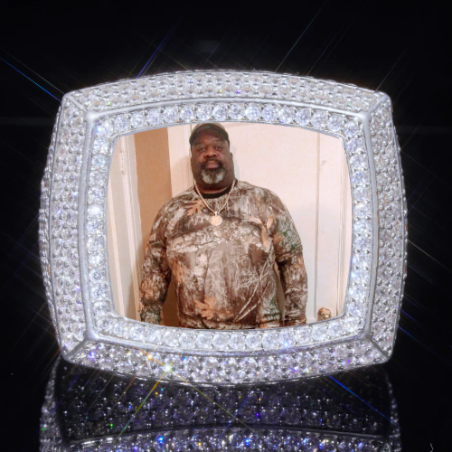 3D CUSTOM PICTURE ICED RING