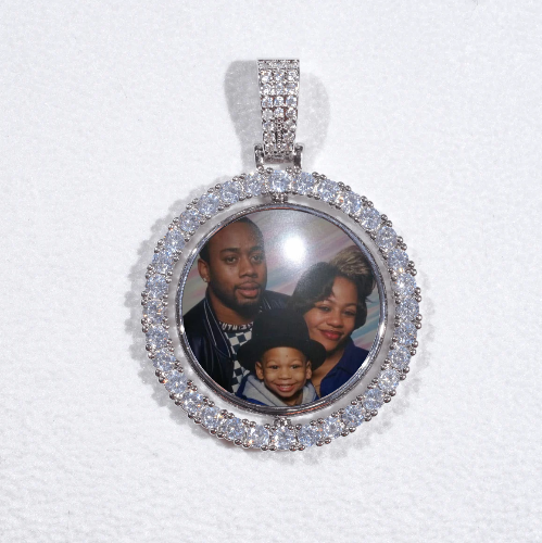 3D Spinning 2-Faced Custom Picture Pendant