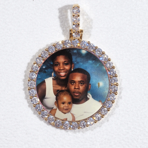 3D CIRCLE CUSTOM PICTURE PENDANT SMALL SIZE