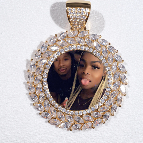 Large 3D Wheat Ear Custom Picture Pendant