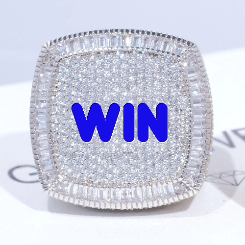 CUSTOM LETTER 3D ICED RING