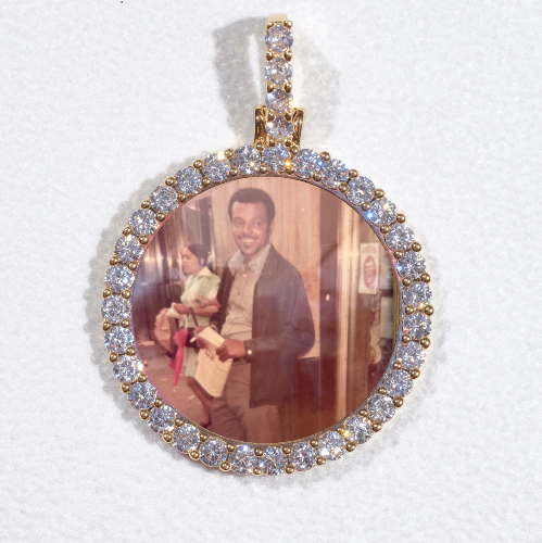3D CIRCLE CUSTOM PICTURE PENDANT SMALL SIZE