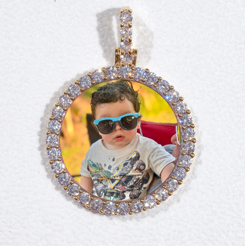 3D CIRCLE CUSTOM PICTURE PENDANT SMALL SIZE