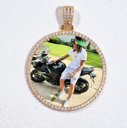 MEDIUM 3D CIRCLE CUSTOM PICTURE PENDANT