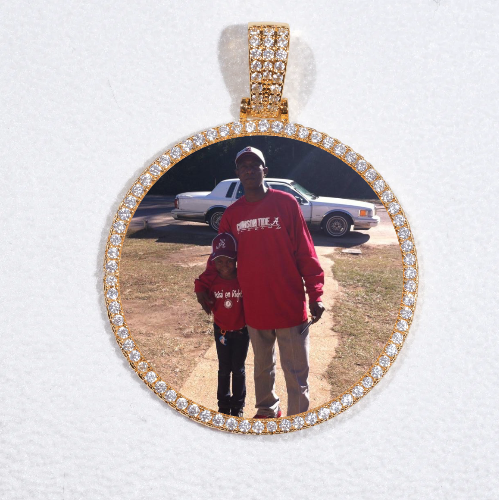 MEDIUM 3D CIRCLE CUSTOM PICTURE PENDANT