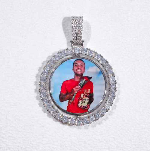 3D Spinning 2-Faced Custom Picture Pendant