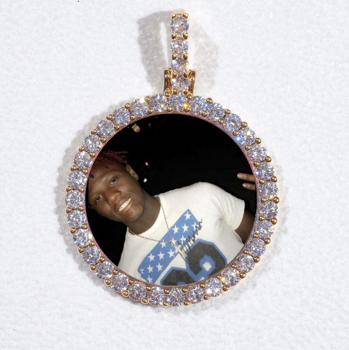 3D CIRCLE CUSTOM PICTURE PENDANT SMALL SIZE