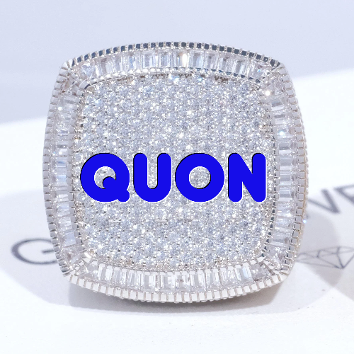 CUSTOM LETTER 3D ICED RING