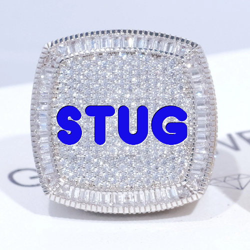 CUSTOM LETTER 3D ICED RING
