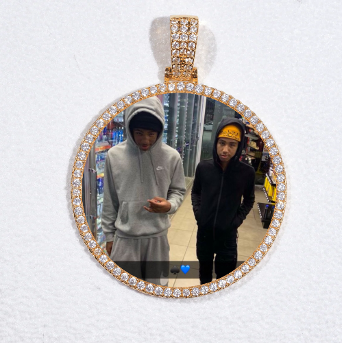 MEDIUM 3D CIRCLE CUSTOM PICTURE PENDANT