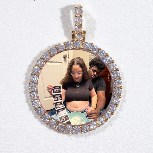 3D CIRCLE CUSTOM PICTURE PENDANT SMALL SIZE