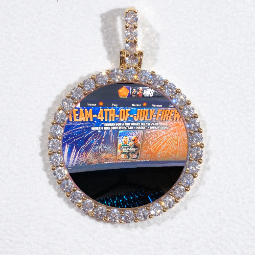 3D CIRCLE CUSTOM PICTURE PENDANT SMALL SIZE