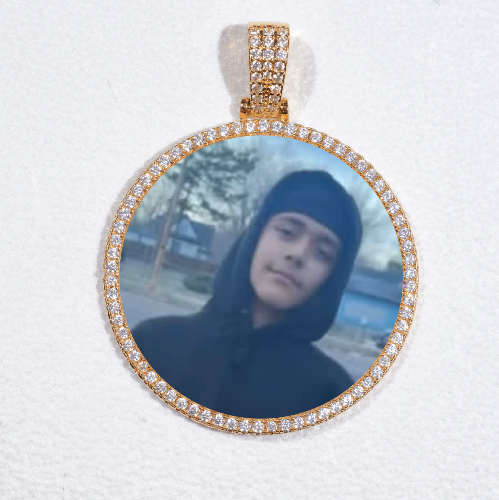 MEDIUM 3D CIRCLE CUSTOM PICTURE PENDANT