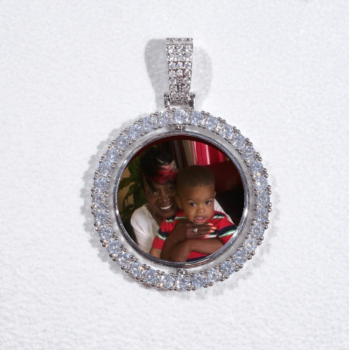 3D Spinning 2-Faced Custom Picture Pendant