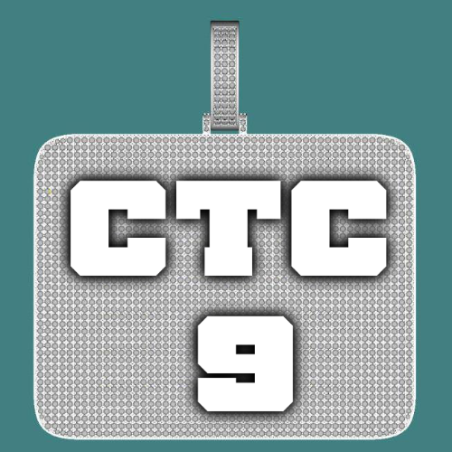 CUSTOM LETTER NECKLACE 3D BIG SQUARE