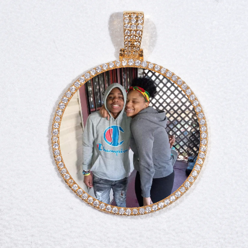 MEDIUM 3D CIRCLE CUSTOM PICTURE PENDANT
