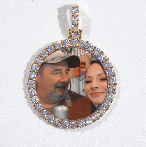 3D CIRCLE CUSTOM PICTURE PENDANT SMALL SIZE
