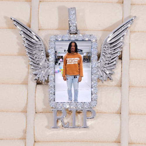 RIP WING 3D CUSTOM PICTURE PENDANT