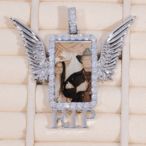 RIP WING 3D CUSTOM PICTURE PENDANT