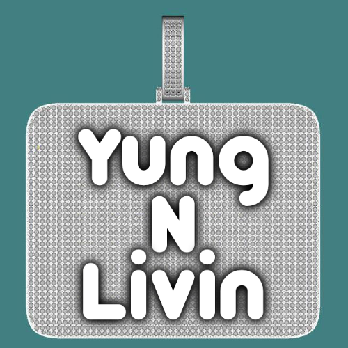 CUSTOM LETTER NECKLACE 3D BIG SQUARE