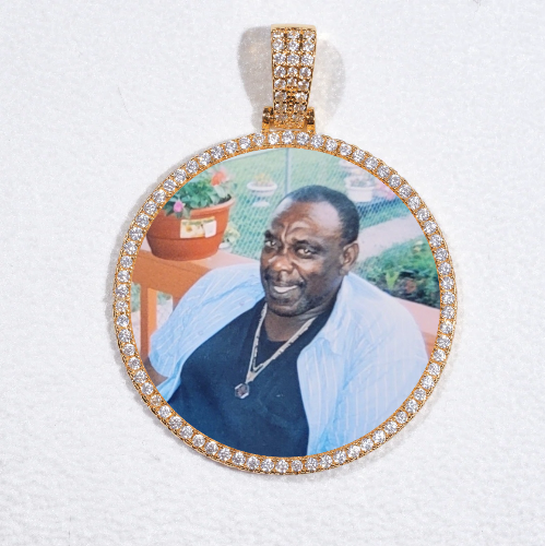 MEDIUM 3D CIRCLE CUSTOM PICTURE PENDANT