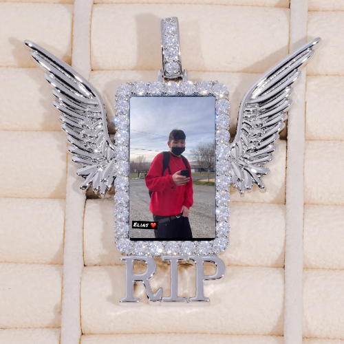 RIP WING 3D CUSTOM PICTURE PENDANT