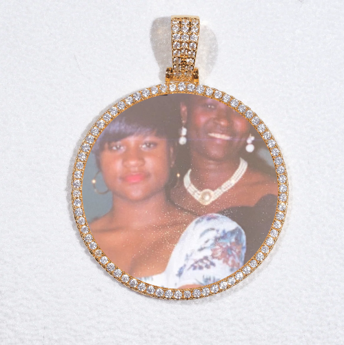 MEDIUM 3D CIRCLE CUSTOM PICTURE PENDANT