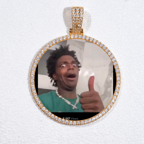 MEDIUM 3D CIRCLE CUSTOM PICTURE PENDANT