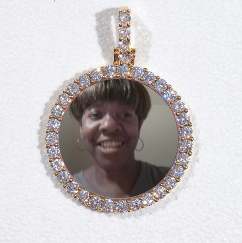 3D CIRCLE CUSTOM PICTURE PENDANT SMALL SIZE