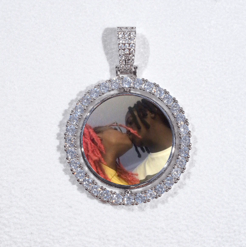 3D Spinning 2-Faced Custom Picture Pendant