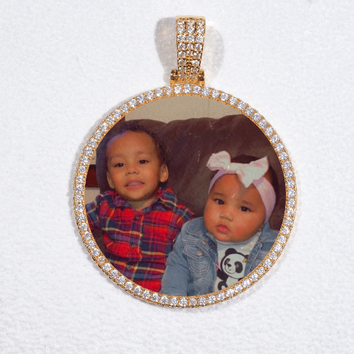 MEDIUM 3D CIRCLE CUSTOM PICTURE PENDANT