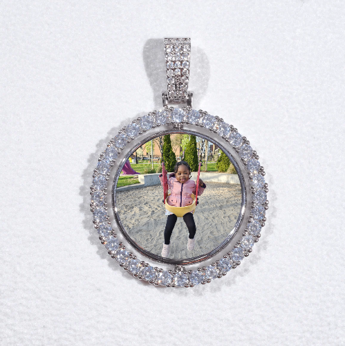 3D Spinning 2-Faced Custom Picture Pendant